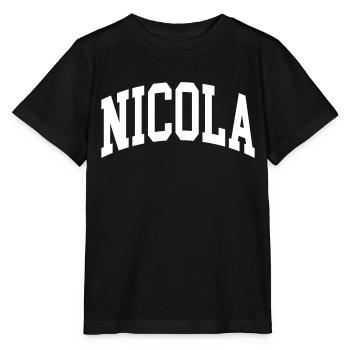 Nicola - T-shirt bio MINI CREATOR Stanley/Stella Enfant - noir - Devant - Mikhail (115cm)