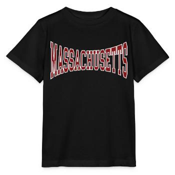 Massachusetts - Stanley/Stella Kinder T-Shirt MINI CREATOR  - Schwarz - Vorne - Mikhail (115cm)