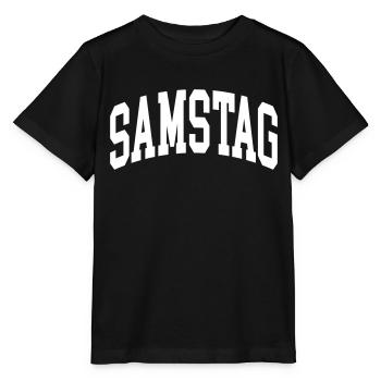 Samstag - Stanley/Stella Kinder T-Shirt MINI CREATOR  - Schwarz - Vorne - Mikhail (115cm)