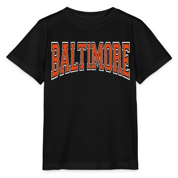 Baltimore - T-shirt bio MINI CREATOR Stanley/Stella Enfant - noir - Devant - Mikhail (115cm)