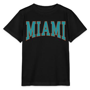 Miami - T-shirt bio MINI CREATOR Stanley/Stella Enfant - noir - Devant - Mikhail (115cm)