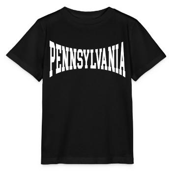 Pennsylvanie - T-shirt bio MINI CREATOR Stanley/Stella Enfant - noir - Devant - Mikhail (115cm)
