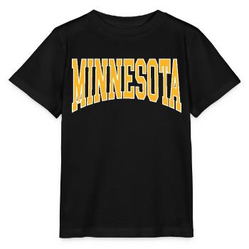 Minnesota - Stanley/Stella Kinder T-Shirt MINI CREATOR  - Schwarz - Vorne - Mikhail (115cm)