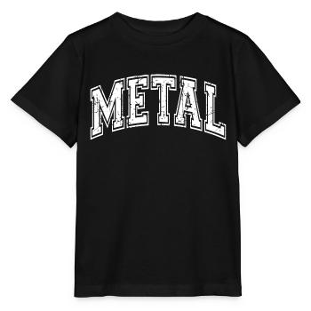 Metal - Stanley/Stella MINI CREATOR Kids’ T-Shirt - black - Front - Mikhail (115cm)