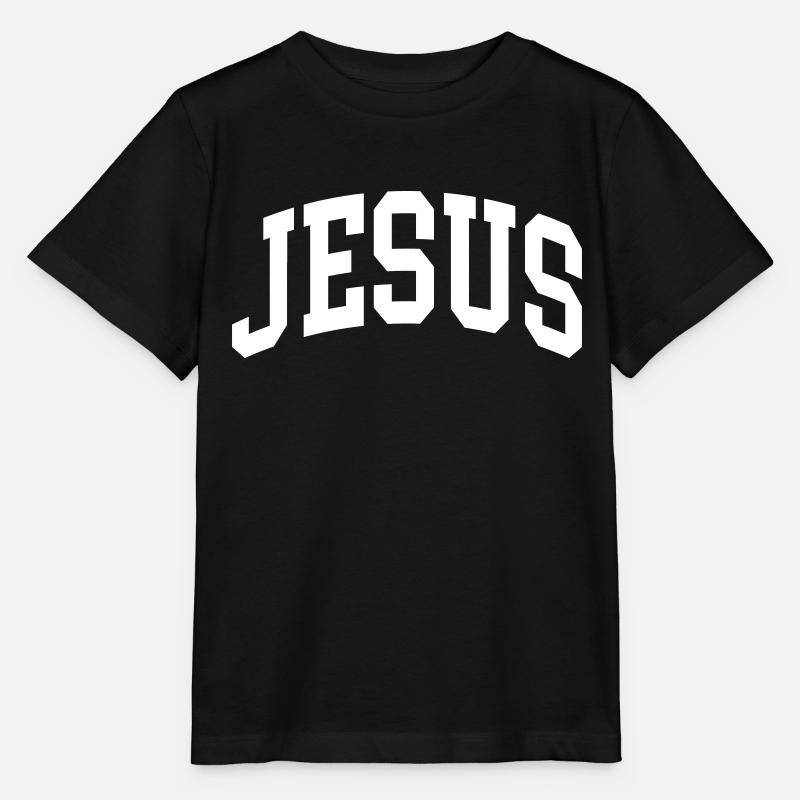Jésus - T-shirt bio MINI CREATOR Stanley/Stella Enfant - noir