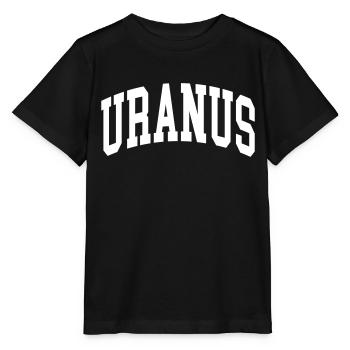 Uranus - Stanley/Stella Kinder T-Shirt MINI CREATOR  - Schwarz - Vorne - Mikhail (115cm)