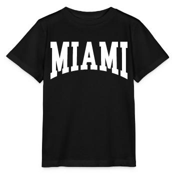 Miami - T-shirt bio MINI CREATOR Stanley/Stella Enfant - noir - Devant - Mikhail (115cm)
