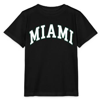 Miami - T-shirt bio MINI CREATOR Stanley/Stella Enfant - noir - Devant - Mikhail (115cm)