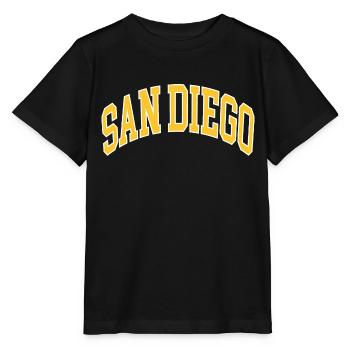 San Diego - T-shirt bio MINI CREATOR Stanley/Stella Enfant - noir - Devant - Mikhail (115cm)