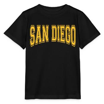 San Diego - T-shirt bio MINI CREATOR Stanley/Stella Enfant - noir - Devant - Mikhail (115cm)