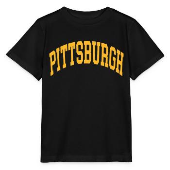 Pittsburgh - T-shirt bio MINI CREATOR Stanley/Stella Enfant - noir - Devant - Mikhail (115cm)