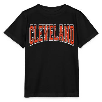 Cleveland - Stanley/Stella Kinder T-Shirt MINI CREATOR  - Schwarz - Vorne - Mikhail (115cm)