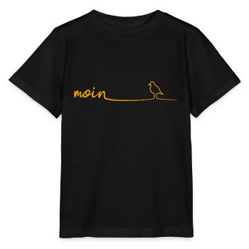MOIN Moewe - Stanley/Stella Kinder T-Shirt MINI CREATOR  - Schwarz - Vorne - Mikhail (115cm)