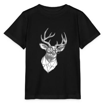 Homme d'affaires de bureau de Noël Rudolf Rudolf - T-shirt bio MINI CREATOR Stanley/Stella Enfant - noir - Devant - Mikhail (115cm)