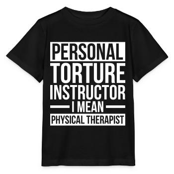 Physiothérapie formateur physiothérapie - T-shirt bio MINI CREATOR Stanley/Stella Enfant - noir - Devant - Mikhail (115cm)
