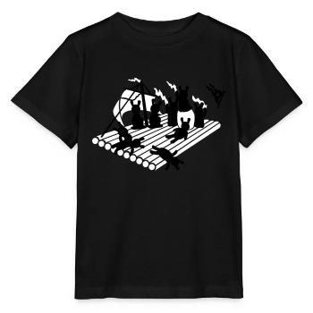 Floß der Medusa / medusas raft (2c) - Stanley/Stella MINI CREATOR Kids’ T-Shirt - black - Front - Mikhail (115cm)