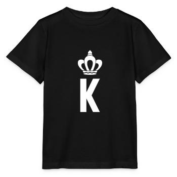 King and Queen Couple - Stanley/Stella MINI CREATOR Kids’ T-Shirt - black - Front - Mikhail (115cm)