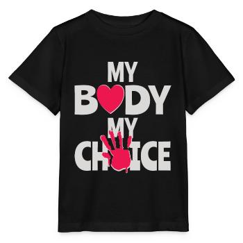 Mon corps Ma décision - T-shirt bio MINI CREATOR Stanley/Stella Enfant - noir - Devant - Mikhail (115cm)