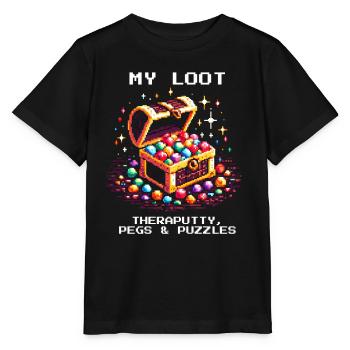 ergothérapie Loot Therapy Putty Puzzles Retro - T-shirt bio MINI CREATOR Stanley/Stella Enfant - noir - Devant - Mikhail (115cm)