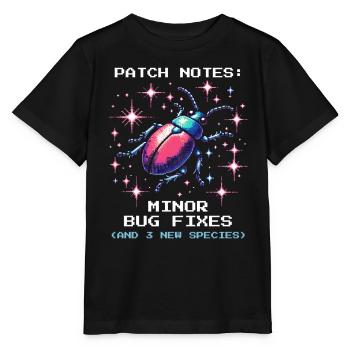 Mise à jour Espèces Entomologie Entomologie Pixel Gaming Nerd - T-shirt bio MINI CREATOR Stanley/Stella Enfant - noir - Devant - Mikhail (115cm)