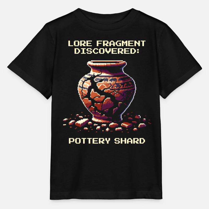 Ceramic Shard | Archaeology History Artifact - Stanley/Stella MINI CREATOR Kids’ T-Shirt - black