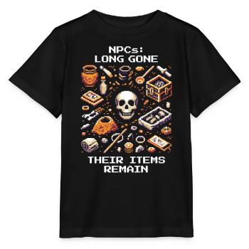 Cultures disparues | Artéfacts archéologiques - T-shirt bio MINI CREATOR Stanley/Stella Enfant - noir - Devant - Mikhail (115cm)