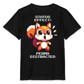 Ablenkungsstatus: Dauerhaft | ADHS Reizchaos - Stanley/Stella Kinder T-Shirt MINI CREATOR  - Schwarz - Vorne - Mikhail (115cm)