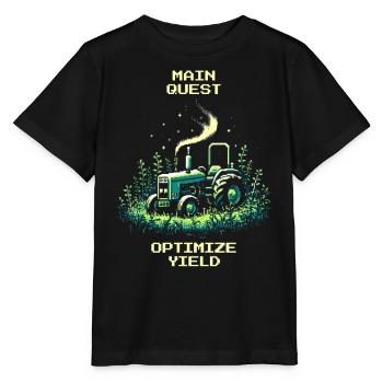 Yield Maximization | Precision Farming active - Stanley/Stella MINI CREATOR Kids’ T-Shirt - black - Front - Mikhail (115cm)