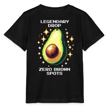 Legendary Drop | Pristine avocado in loot - Stanley/Stella MINI CREATOR Kids’ T-Shirt - black - Front - Mikhail (115cm)