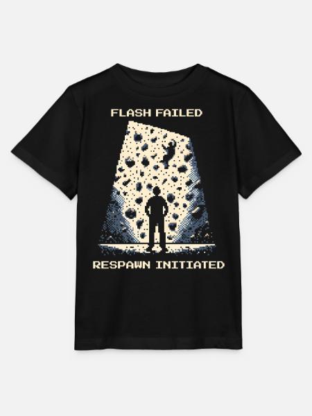 Flash Failed | Bouldern Pixel Art Crashpad - Stanley/Stella Kinder T-Shirt MINI CREATOR  - Schwarz