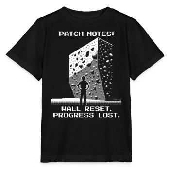 Réinitialisation du mur | Bloc Pixel Art Set - T-shirt bio MINI CREATOR Stanley/Stella Enfant - noir - Devant - Mikhail (115cm)