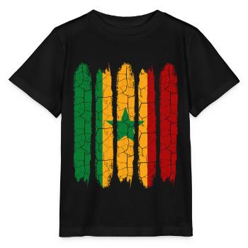 Sénégal - T-shirt bio MINI CREATOR Stanley/Stella Enfant - noir - Devant - Mikhail (115cm)