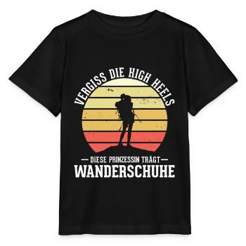 Forget the High Heels Princess Hiking Shoes - Stanley/Stella MINI CREATOR Kids’ T-Shirt - black - Front - Mikhail (115cm)