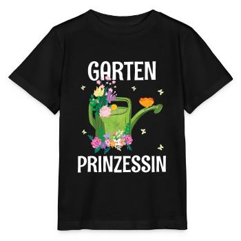 Gartenprinzessin | Gärtnerin Floristin Geschenk - Stanley/Stella Kinder T-Shirt MINI CREATOR  - Schwarz - Vorne - Mikhail (115cm)