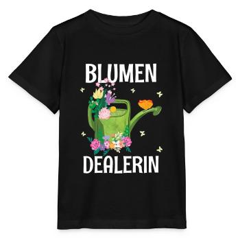 Blumen Dealerin Floristin Gärtnerin Pflanzen - Stanley/Stella Kinder T-Shirt MINI CREATOR  - Schwarz - Vorne - Mikhail (115cm)