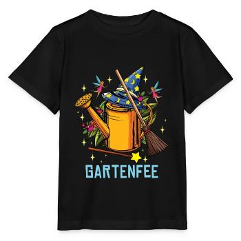 Gartenfee Gärtnerin Hobbygärtner Garten Chefin - Stanley/Stella Kinder T-Shirt MINI CREATOR  - Schwarz - Vorne - Mikhail (115cm)