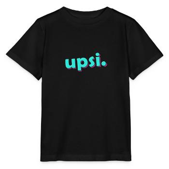 upsi - pop-up retro Style, lustiges T-Shirt - Stanley/Stella Kinder T-Shirt MINI CREATOR  - Schwarz - Vorne - Mikhail (115cm)