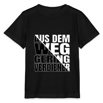 De la route Des bas salaires Le capitalisme Drôle - T-shirt bio MINI CREATOR Stanley/Stella Enfant - noir - Devant - Mikhail (115cm)