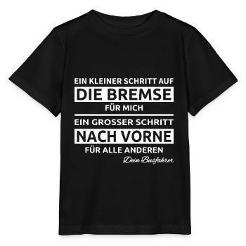 Busfahrer Schulbus Linienbus Omnibus Geschenk - Stanley/Stella Kinder T-Shirt MINI CREATOR  - Schwarz - Vorne - Mikhail (115cm)