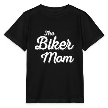 Biker Mom Mutter Mama Motorrad Downhill Motorcross - Stanley/Stella Kinder T-Shirt MINI CREATOR  - Schwarz - Vorne - Mikhail (115cm)