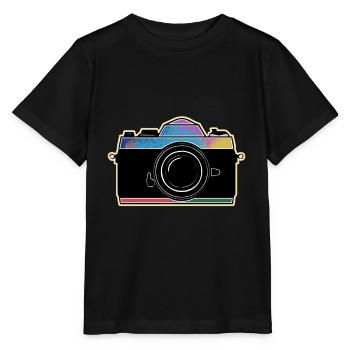 Photography photographer camera vintage retro creative - Stanley/Stella MINI CREATOR Kids’ T-Shirt - black - Front - Mikhail (115cm)