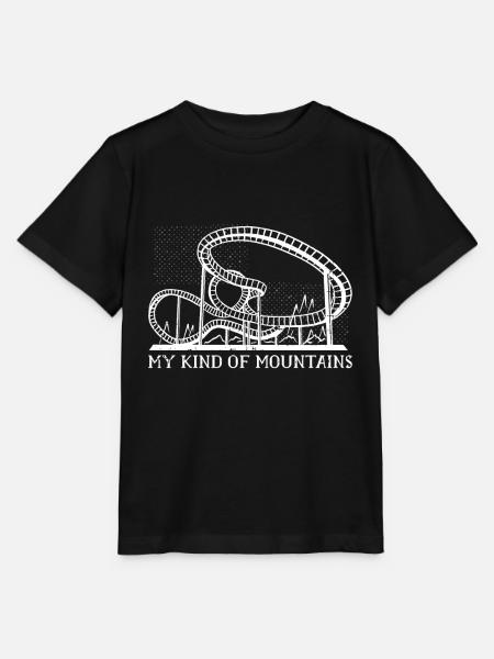 Parc d'attractions Roller Coaster - T-shirt bio MINI CREATOR Stanley/Stella Enfant - noir
