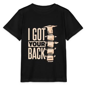 Ich habe deinen Rücken Physiotherapie - Stanley/Stella Kinder T-Shirt MINI CREATOR  - Schwarz - Vorne - Mikhail (115cm)