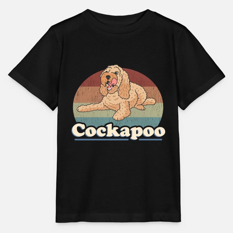 Cockapoo Hund Hundehalter Hundebesitzer Geschenk - Stanley/Stella Kinder T-Shirt MINI CREATOR  - Schwarz
