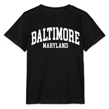Baltimore - T-shirt bio MINI CREATOR Stanley/Stella Enfant - noir - Devant - Mikhail (115cm)