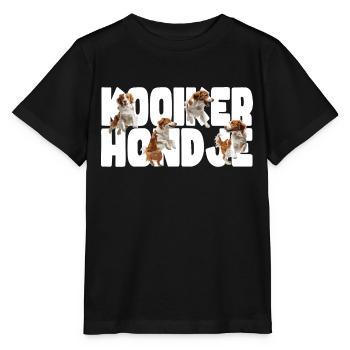 Cool Kooikerhondje design - Stanley/Stella MINI CREATOR Kids’ T-Shirt - black - Front - Mikhail (115cm)