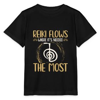 Reiki Symbol | Reiki-Meister Reiki Steine Geschenk - Stanley/Stella Kinder T-Shirt MINI CREATOR  - Schwarz - Vorne - Mikhail (115cm)