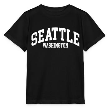 Seattle - T-shirt bio MINI CREATOR Stanley/Stella Enfant - noir - Devant - Mikhail (115cm)