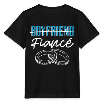Fiancé, Partner, Boyfriend, Gift, Engagement - Stanley/Stella MINI CREATOR Kids’ T-Shirt - black - Front - Mikhail (115cm)
