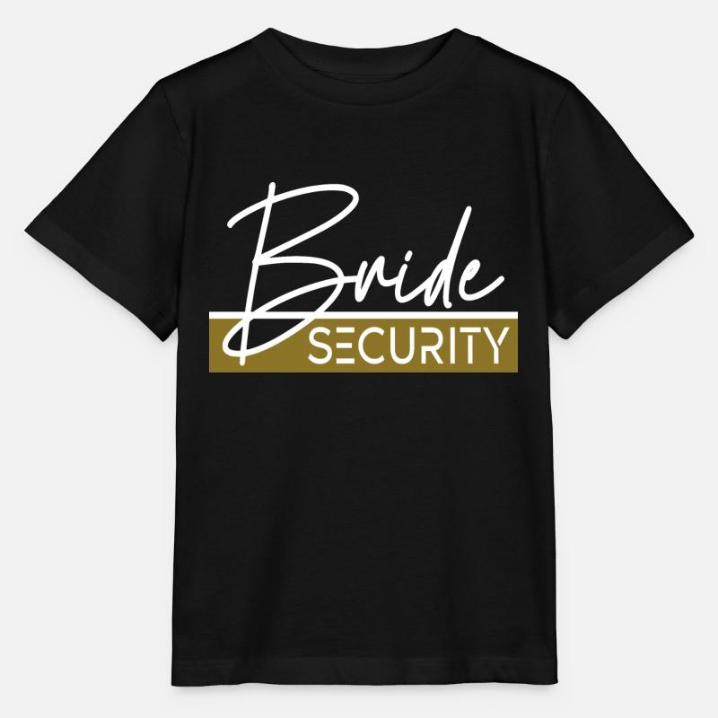 Bride Security - Stanley/Stella MINI CREATOR Kids’ T-Shirt - black